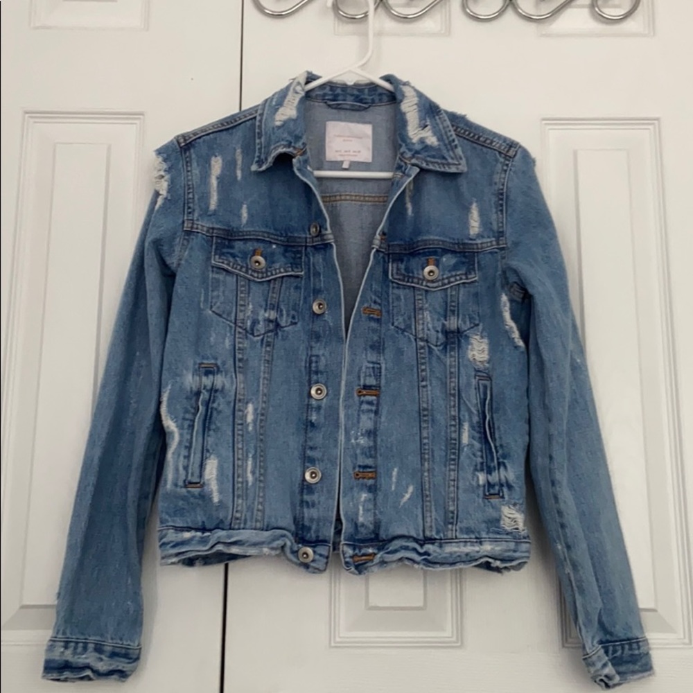 Distressed Denim Jacket